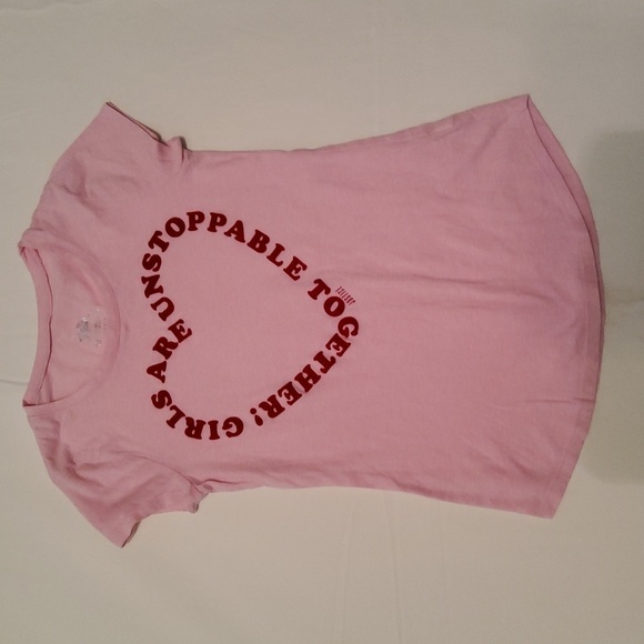 Justice Girl's  Heart T-shirt Size 10 - Picture 1 of 3
